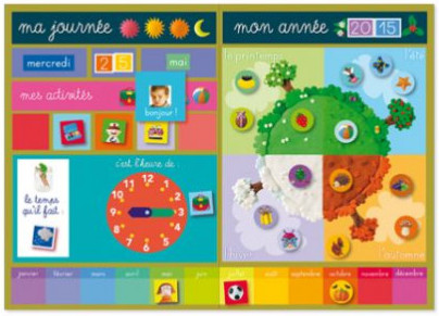 Semainier et calendrier perpétuel pour enfant